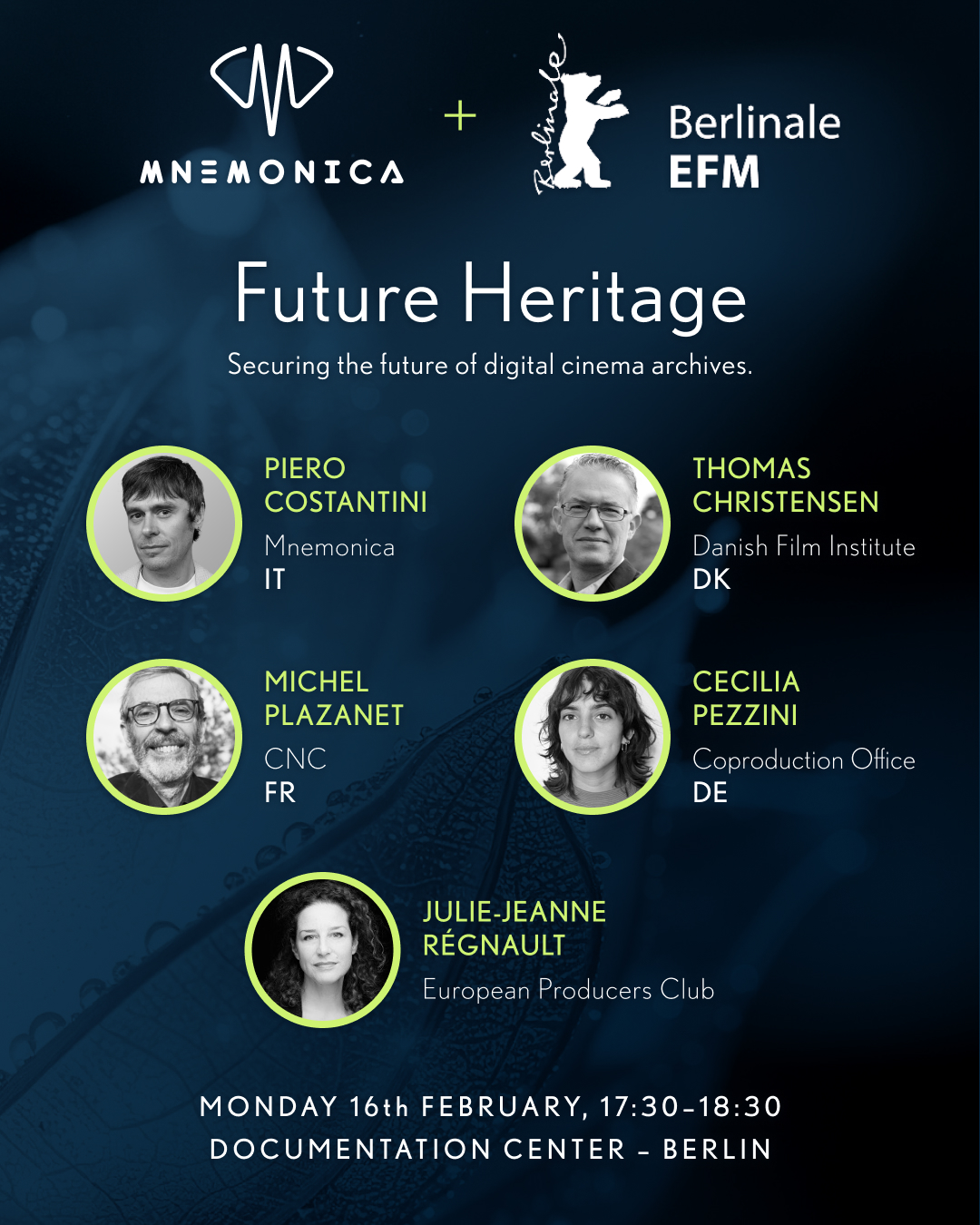 Future Heritage panel line-up Future Heritage panel line-up